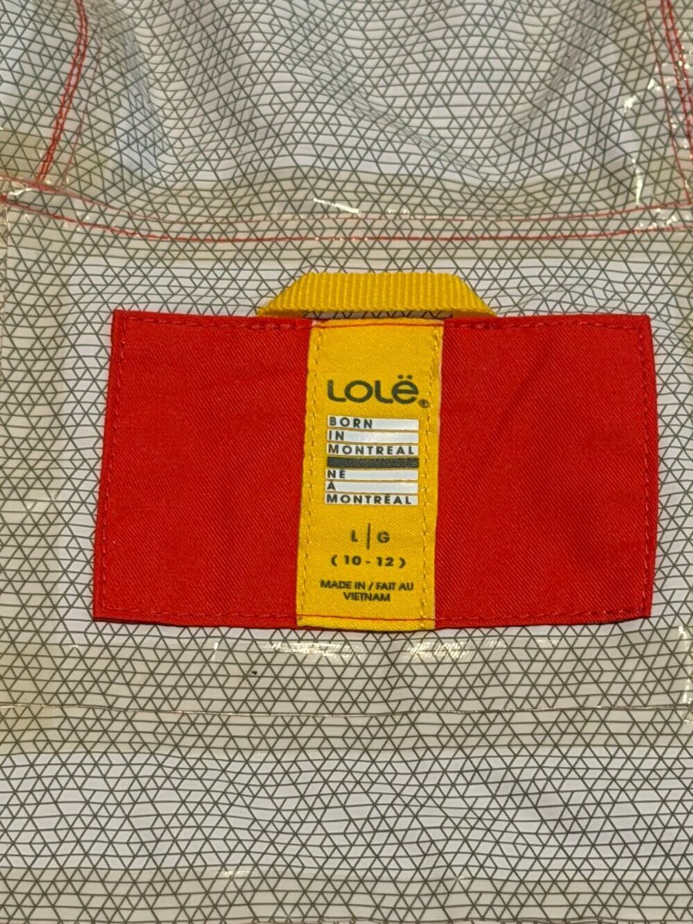 Lole Women's Rain Trench Coat - Waterproof Sealed Seams - Red - Size L - Picture 11 of 16